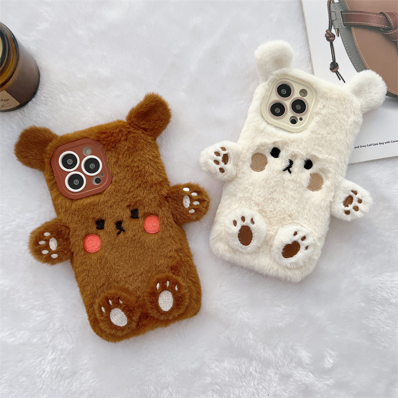 Phone Cases 13 - Koreańskie etui na telefon z kreskówkowym