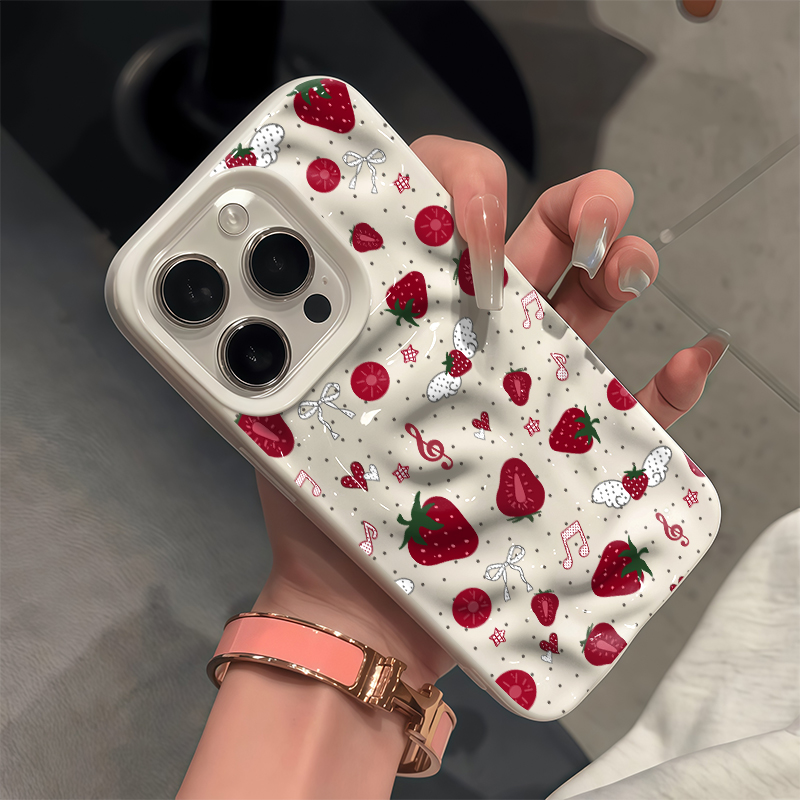 Phone Cases Cute Iphone 13 - Urocze etui 3D z efektem zmarszczek