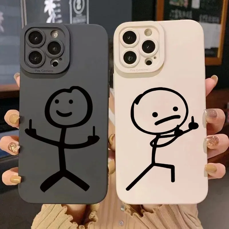 Phone Cases Cute Iphone 13 - Urocze etui silikonowe z matową powłoką