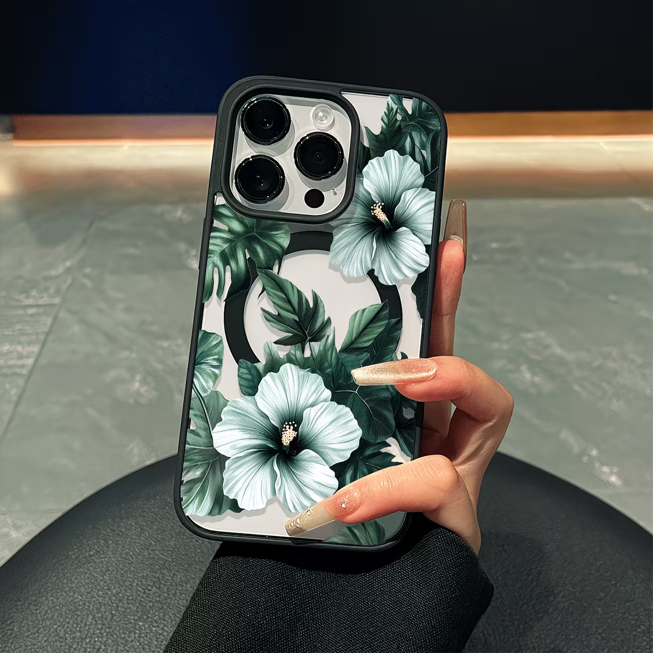 Phone Cases Xs Iphone - Etui na telefon z zielonym kwiatowym